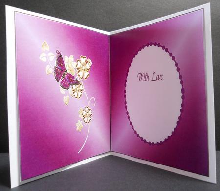 5 Inch Square Insert - Pink Pearl Flowers by Yvonne Middleton