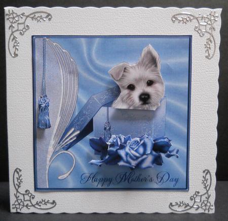 Mother's Day Puppy in Box by Yvonne Middleton