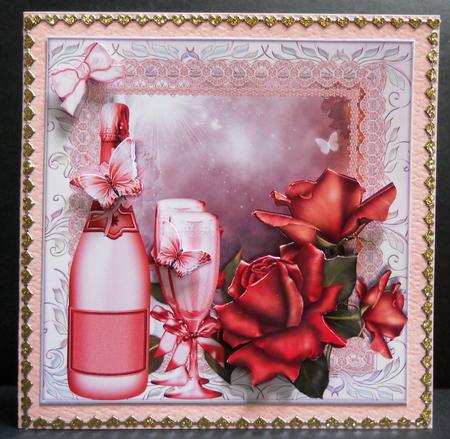 Engagement/anniversary 8x8 Card Topper by Yvonne Middleton