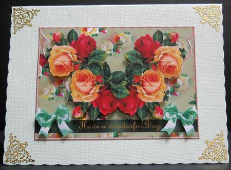 Wonderful Day Roses Envelop by Yvonne Middleton