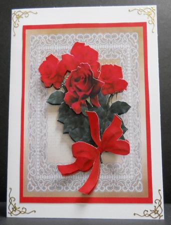 Bouquet of Red Love Roses by Yvonne Middleton