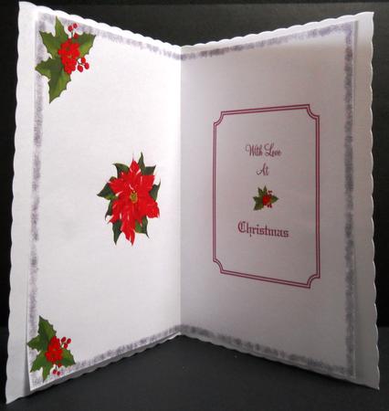 Poinsettia & Holly Insert by Yvonne Middleton