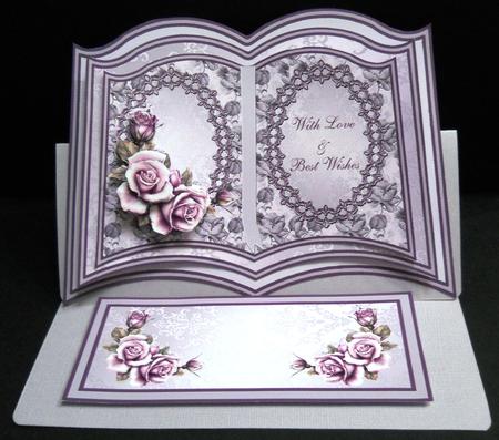 Lilac Roses Easel Book by Yvonne Middleton