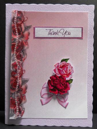 Red Roses and Pearls Paper by Yvonne Middleton