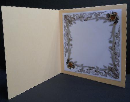 8x8 Gold Roses Insert by Yvonne Middleton