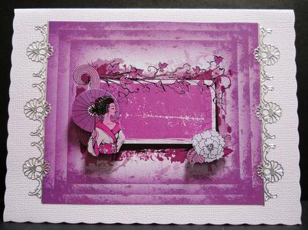 Geisha Floral - Decoupage by Yvonne Middleton