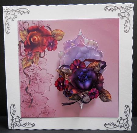 Rich Fantasy Flowers Any Occasion Fancy Shaped Pyramid by Yvonne Middleton