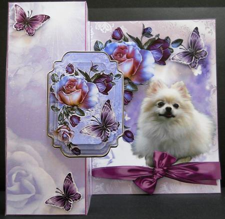 Pomeranian Dog No Holes Cut and Fold Mini Kit by Yvonne Middleton