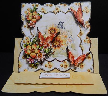Summer Flowers with Butterfly by Yvonne Middleton