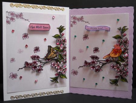 Blossom, Bird and Butterfly Backing Sheets by Yvonne Middleton