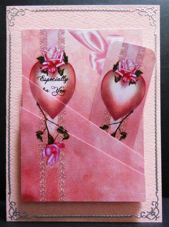 Pink Rose Pockets and Bookmark by Yvonne Middleton