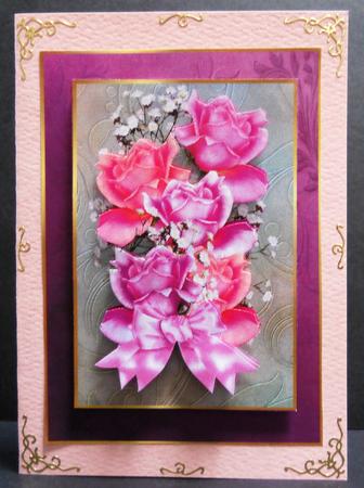 Roses Bouquet A4 by Yvonne Middleton