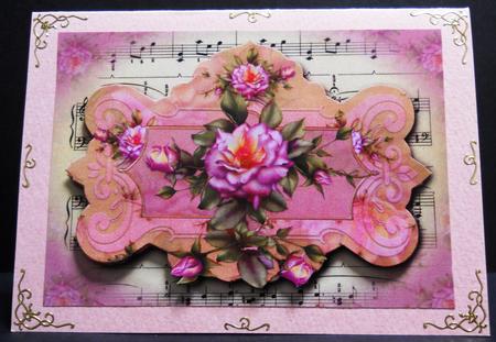 Vintage Roses & Sheet Music by Yvonne Middleton