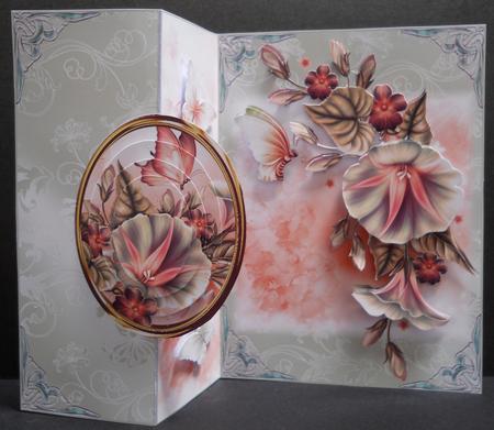 Morning Glory Peach and Green No Holes Mini Kit by Yvonne Middleton