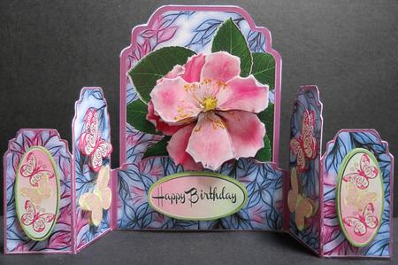 Peony Gatefold Pocket Card Mini Kit by Yvonne Middleton