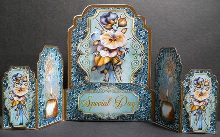 Teal Romance Gatefold Pocket Card Mini Kit by Yvonne Middleton