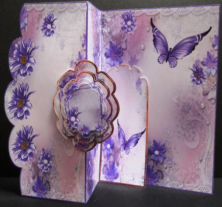 Purple Daisy No Hole Fold Back Mini Kit by Yvonne Middleton