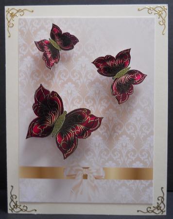 Grace Metallic Butterflies 1 by Yvonne Middleton