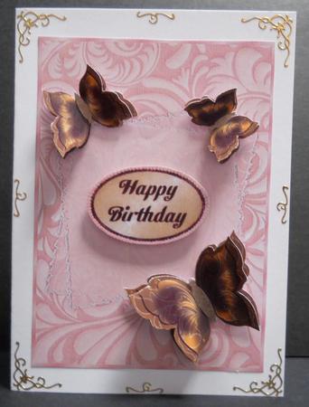Grace Metallic Butterflies 6 by Yvonne Middleton