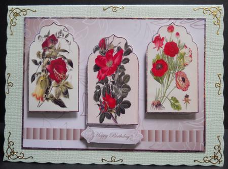 Wild Flowers Panel Card by Yvonne Middleton