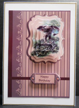 Tree Top Eagle Card Front by Yvonne Middleton