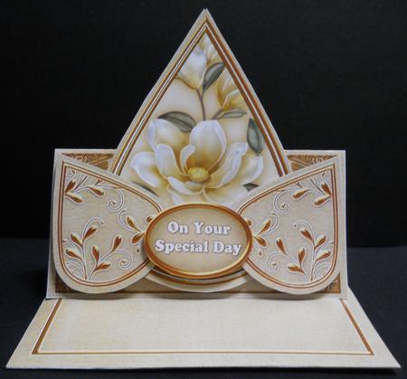 Cream Magnolia Special Day Teardrop Trio Kit by Yvonne Middleton
