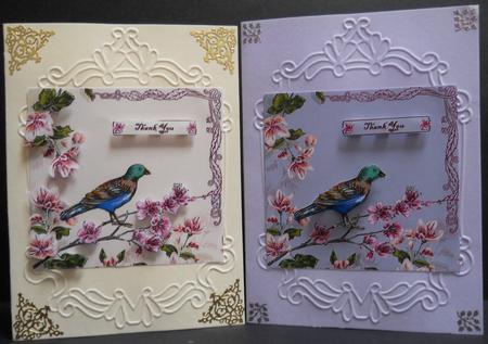 Sweet Blossoms with Bird by Yvonne Middleton