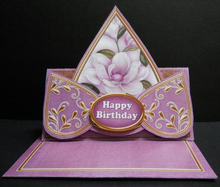 Lilac Magnolia Happy Birthday Teardrop Trio Kit by Yvonne Middleton