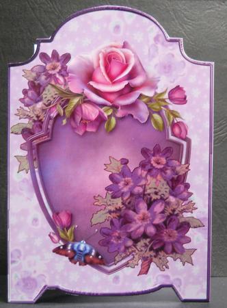 Screen Card Vintage Roses and Flowers by Yvonne Middleton