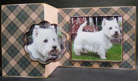 Love Westies - Back Fold No Hold Card by Yvonne Middleton