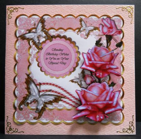 Birthday Pearls & Roses by Yvonne Middleton