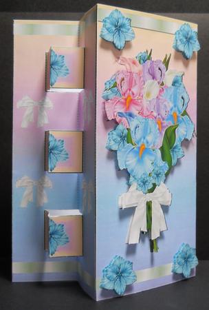 Double Pop Out Card - Pastel Bouquet by Yvonne Middleton