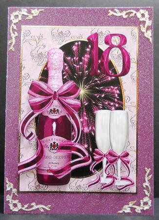 Pink Champagne 18th Birthday by Yvonne Middleton
