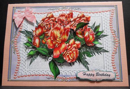 Beautiful Pink Blush Roses by Yvonne Middleton