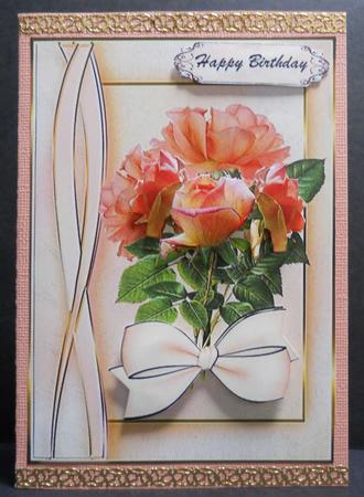 Beautiful Soft Apricot Roses by Yvonne Middleton