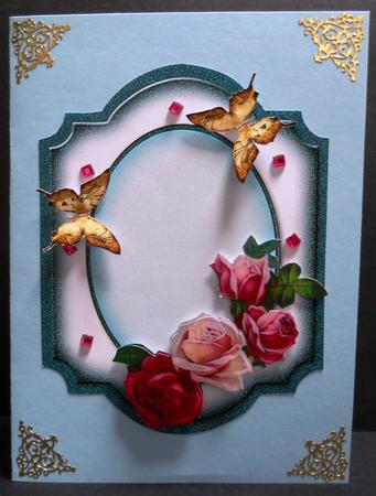 Elegant Blank Double Frame Layer 4 by Yvonne Middleton