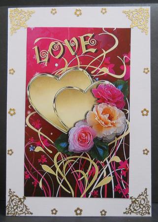 Valentine Hearts and Roses by Yvonne Middleton