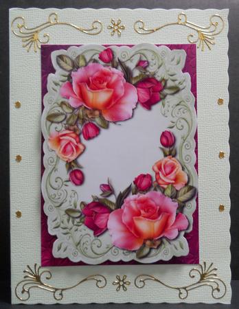 Romantica Roses Topper & Plaque by Yvonne Middleton
