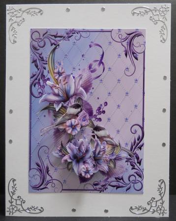 Chickadees and Lilies by Yvonne Middleton