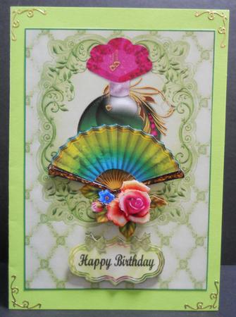 Fragrance Fan and Roses by Yvonne Middleton