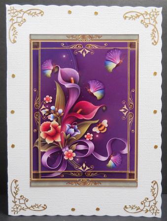 Enchanted Garden Flowers and Flutters Topper & Plaque by Yvonne Middleton