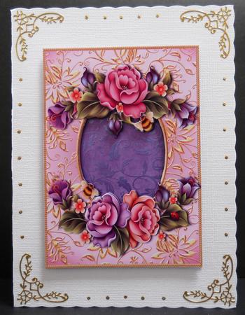 Enchanted Flowers and Gilded Frame Topper & Plaque by Yvonne Middleton