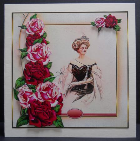 Beautiful Lady Antique Roses by Yvonne Middleton
