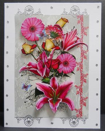 Lilies, Gerberas and Rosebuds by Yvonne Middleton