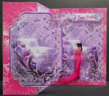 Enchanted Lily Waterfall No Holes Fold Mini Kit by Yvonne Middleton