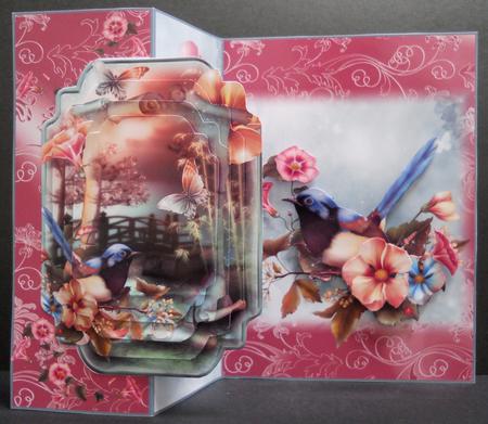 Oriental Style No Holes Fold Card Mini Kit by Yvonne Middleton