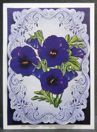 Deep Purple Pansies Topper & Plaque by Yvonne Middleton