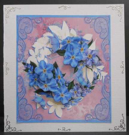 Forget-me-knot Wreath by Yvonne Middleton