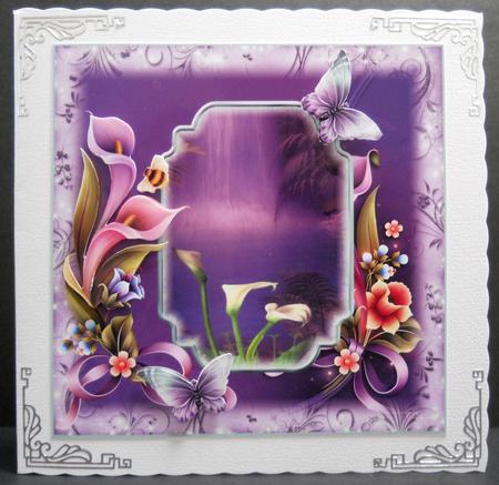 Calla Lily's by the Enchanted Waterfall Card Topper by Yvonne Middleton