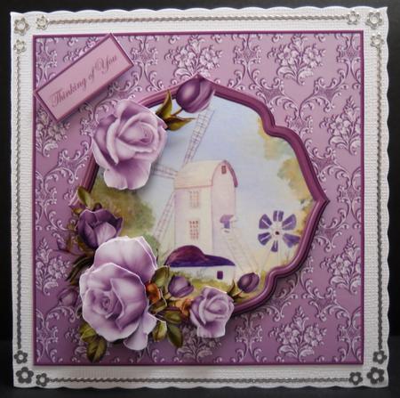 Windmill Scene with Topper by Yvonne Middleton